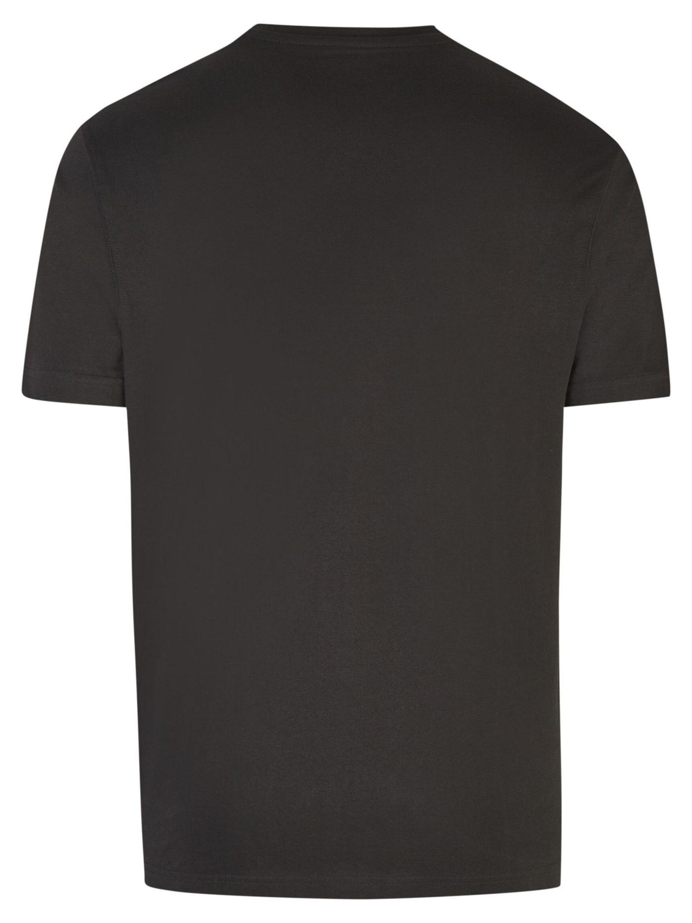 Daniel Hechter Shirt 'Daniel Hechter - Regular Fit -  Doppelpack Herren Kurzarm T-Shirt V-Neck/V-Ausschnitt (100902 76020)' in Black