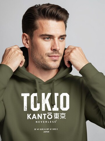 Neverless Sweatshirt 'Tokio' in Green
