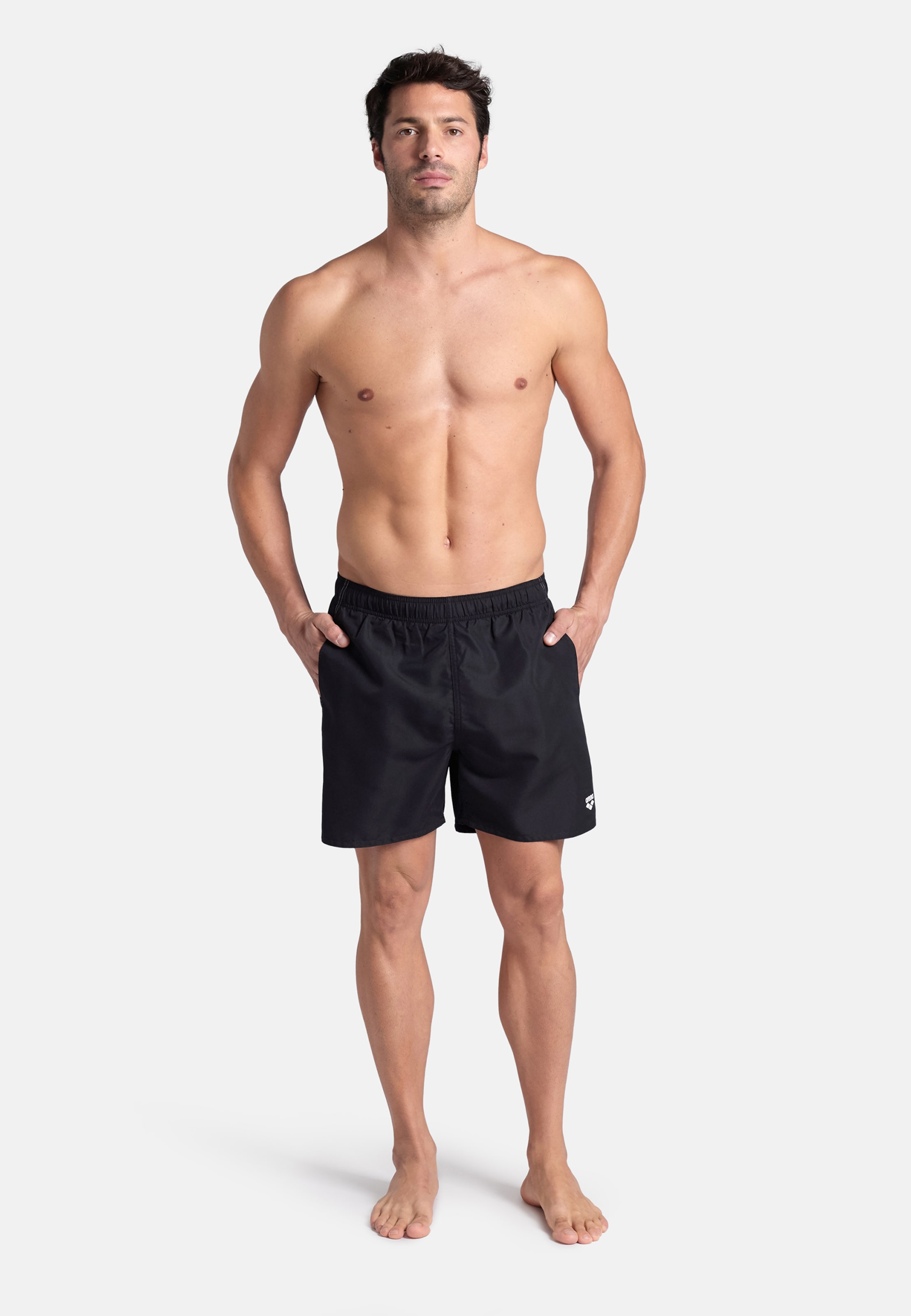 ARENA Athletic Swim Trunks Fundamentals in Black ABOUT YOU