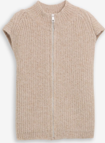 Cardigan TOM TAILOR DENIM en beige : devant
