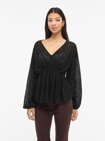 VILA Blouse 'VISeba' in Zwart: voorkant