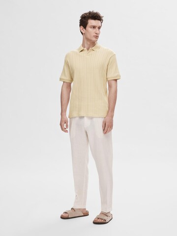 SELECTED HOMME Poloshirt 'Jaden' in Beige