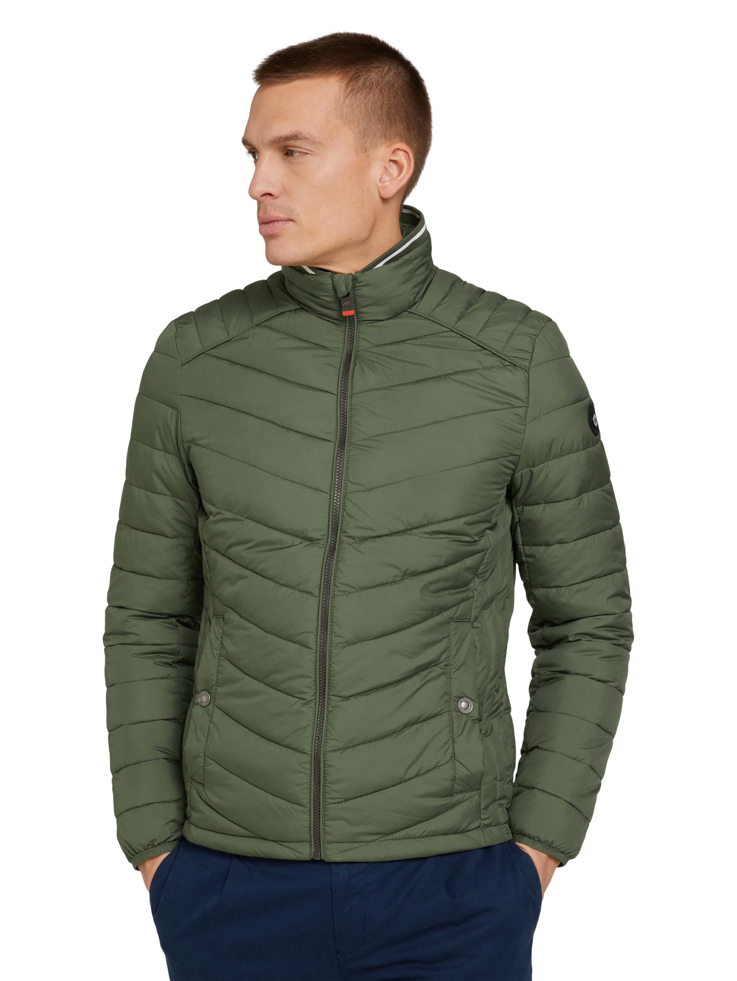 Veste mi-saison TOM TAILOR en vert : devant