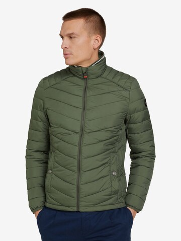 TOM TAILOR Prehodna jakna | zelena barva: sprednja stran