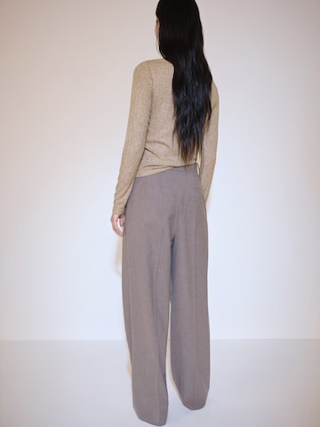 MANGO Pullover 'POINTE' in Braun