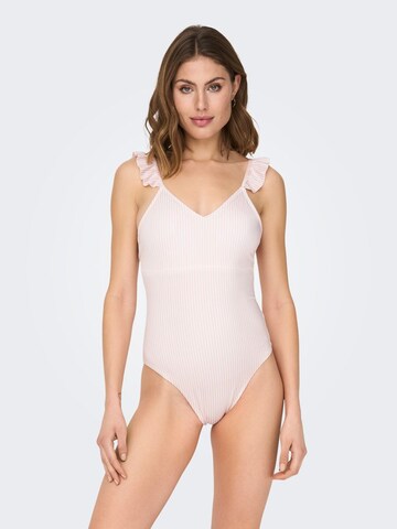 ONLY Swimsuit in Pink: front