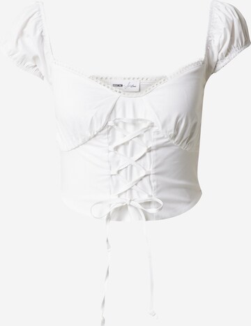 millane - Blusa 'Lilith' em branco: frente