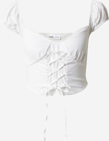 ABOUT YOU x Millane Blouse 'Lilith' in White: front