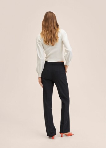 MANGO Flared Pantalon 'Jordan' in Zwart