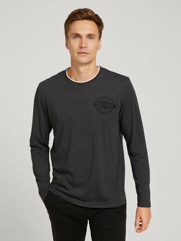 T-Shirt TOM TAILOR en gris : devant