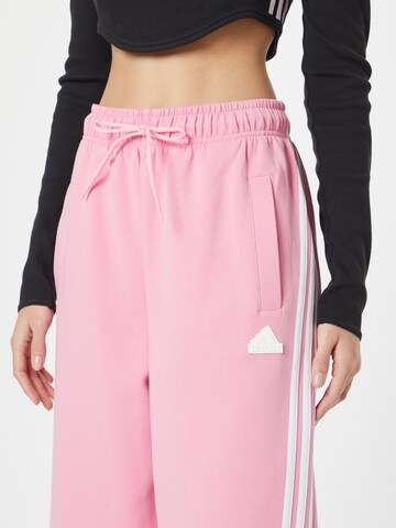 ADIDAS SPORTSWEAR Loose fit Sports trousers 'Future Icons 3-Stripes' in Pink