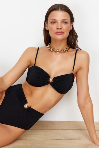 Bandeau Hauts de bikini Trendyol en noir