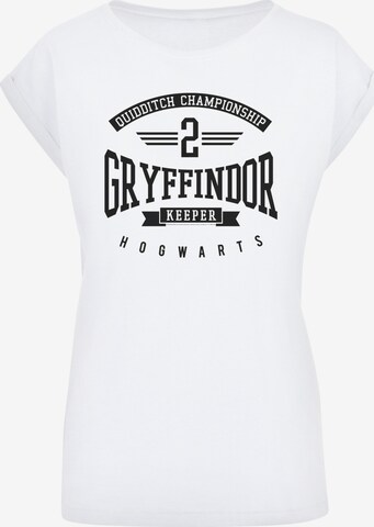 T-shirt 'Harry Potter Gryffindor Keeper' F4NT4STIC en blanc : devant