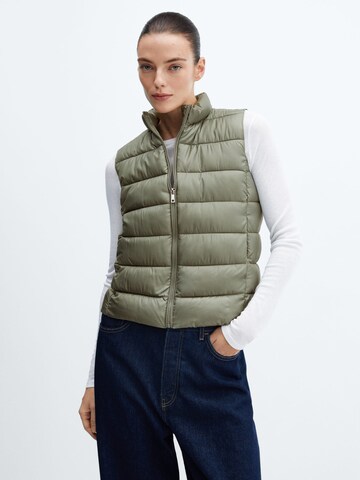 MANGO Bodywarmer 'Blanvest' in Groen: voorkant