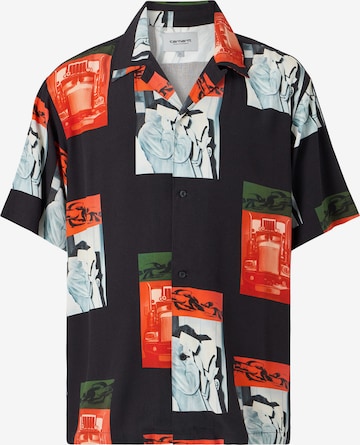 Carhartt WIP Comfort Fit Paita 'Sean Hamilton' värissä musta: etupuoli