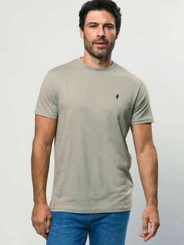 MCS Regular Fit T-shirt ' Texas ' in Grau: Vorderseite
