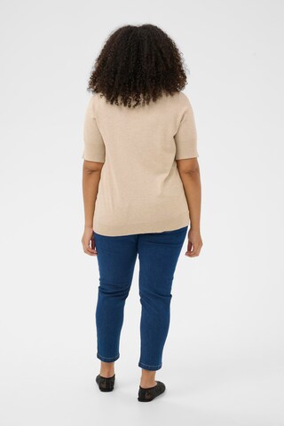 KAFFE CURVE Cardigan 'KClizzy' i beige