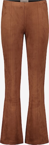 Cartoon Rozkloszowany krój Spodnie w kolorze brązowy: przód