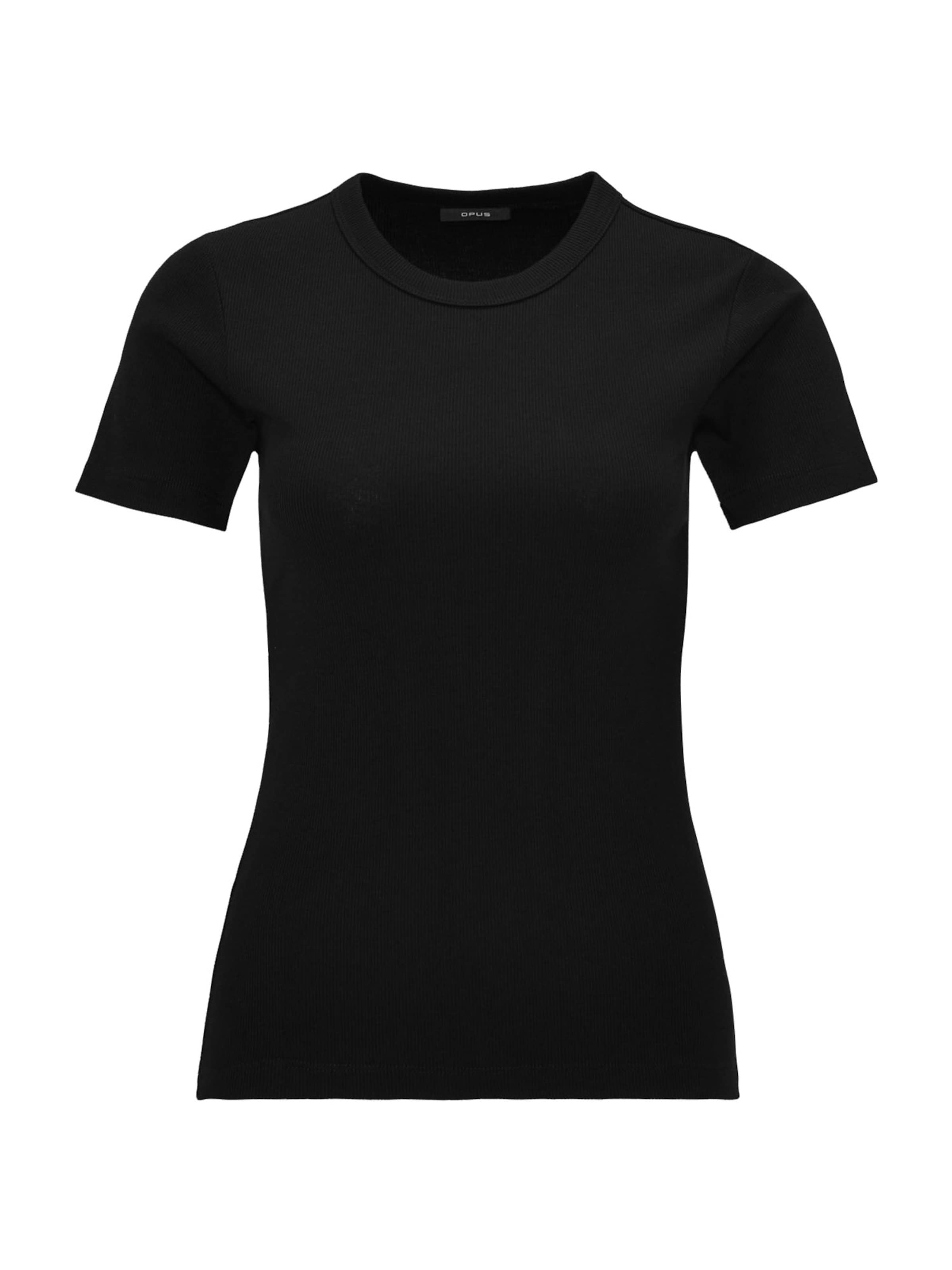 OPUS Majica 'Samuna' | črna barva: sprednja stran
