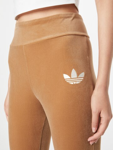 brūns ADIDAS ORIGINALS Plati gali Legingi 'Adicolor 70S '