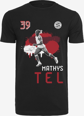 FC BAYERN MÜNCHEN T-Shirt 'Mathys Tel' in Schwarz: predná strana