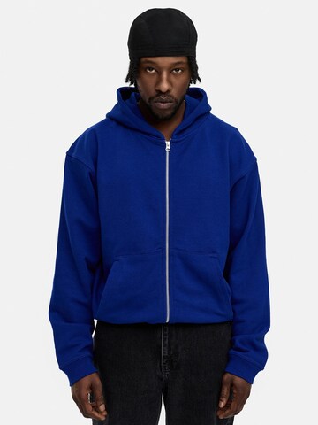 Daily Cotton Sweatjacke 'DCBEND'‌‌‌‌‌‌‌‌‌ in Blau: Vorderseite
