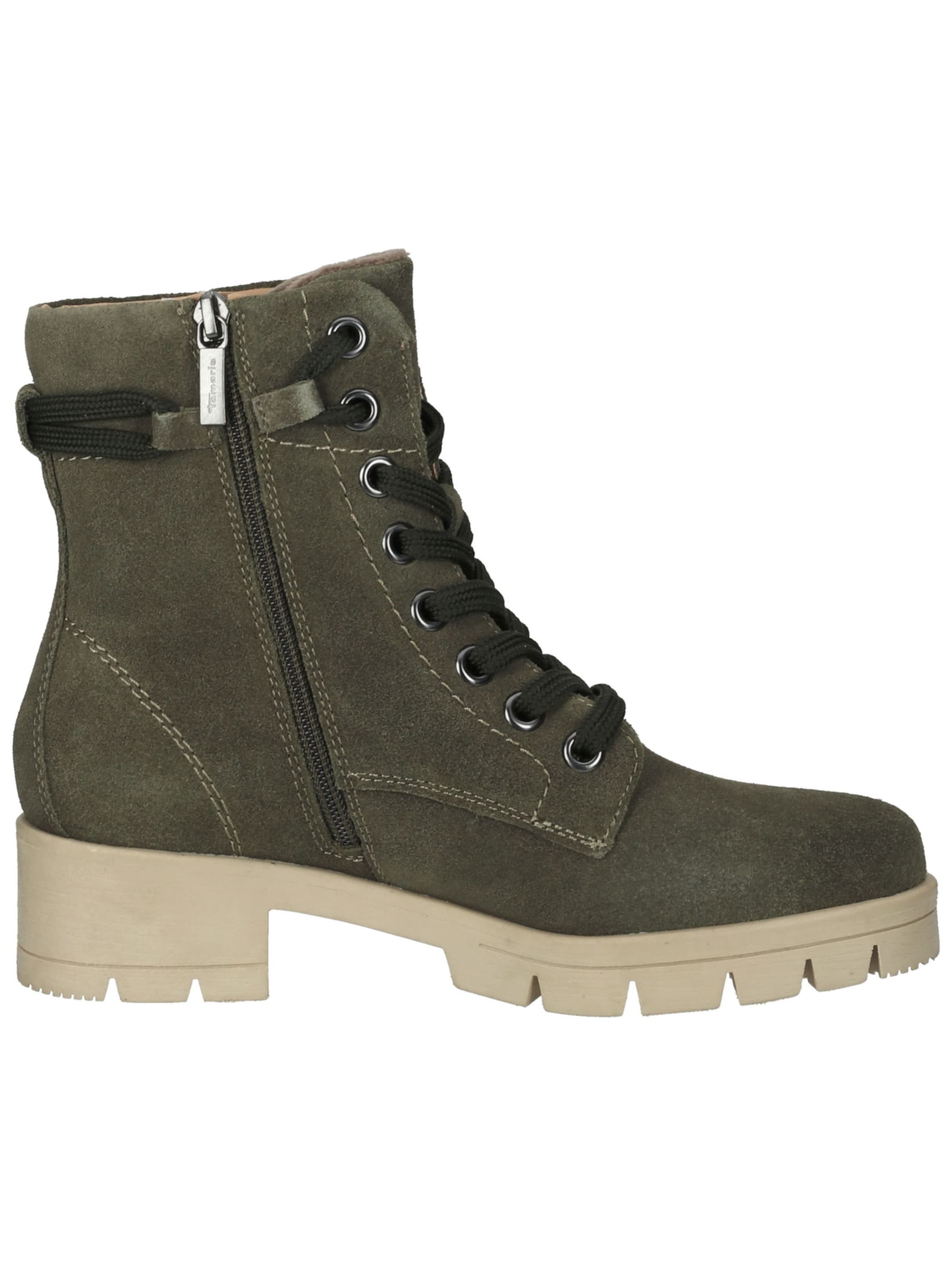 Bottines à lacets Tamaris Wide Fit en vert