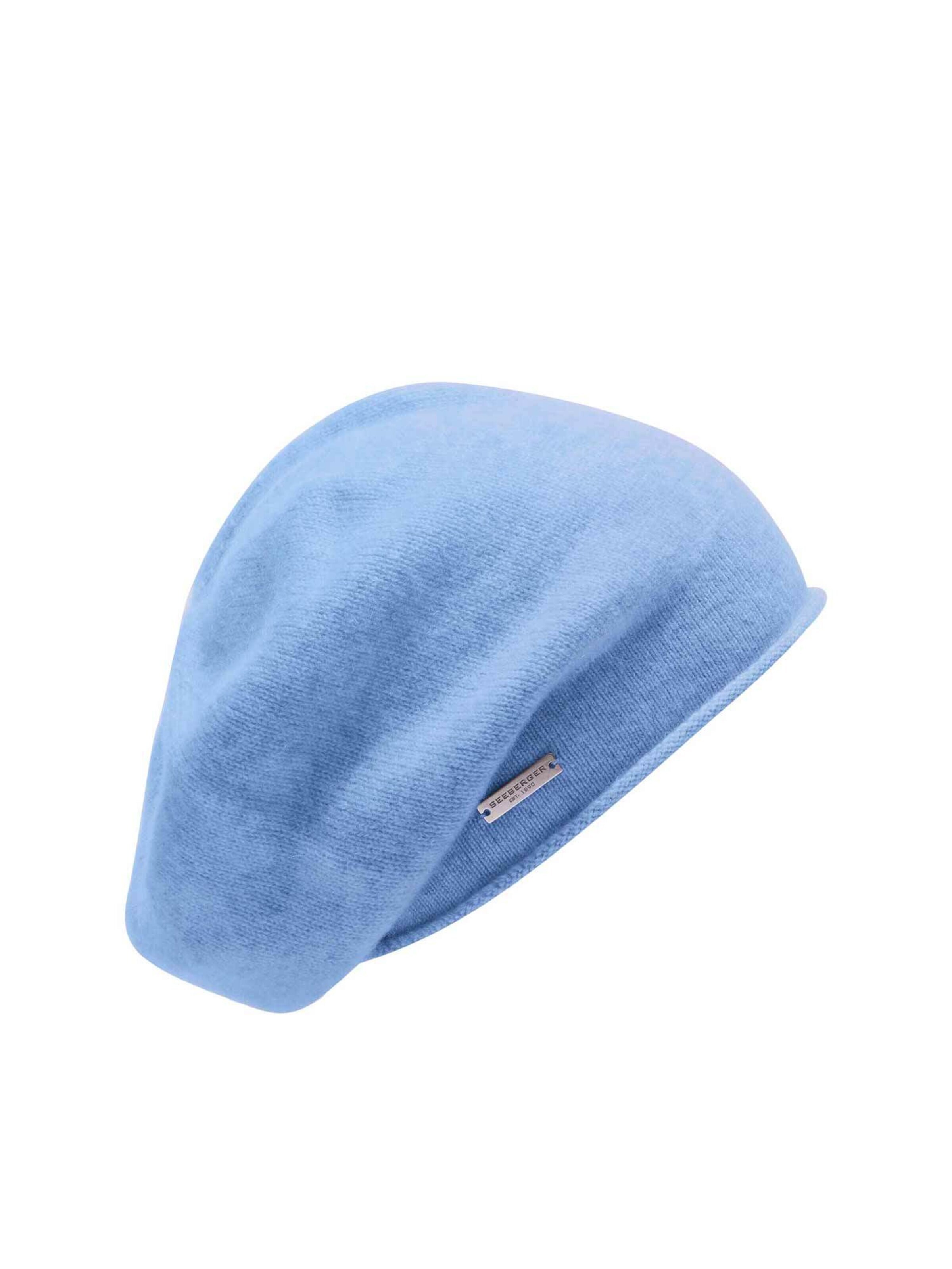Seeberger Beanie 'Mütze' in Blue: front
