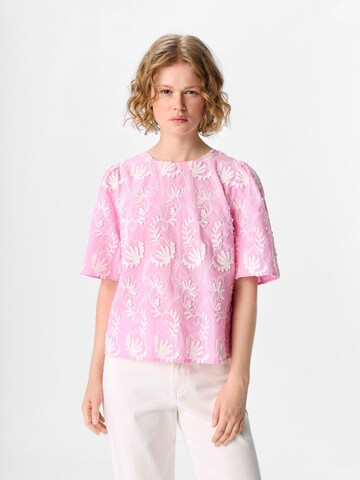 OBJECT Bluse i pink: forside