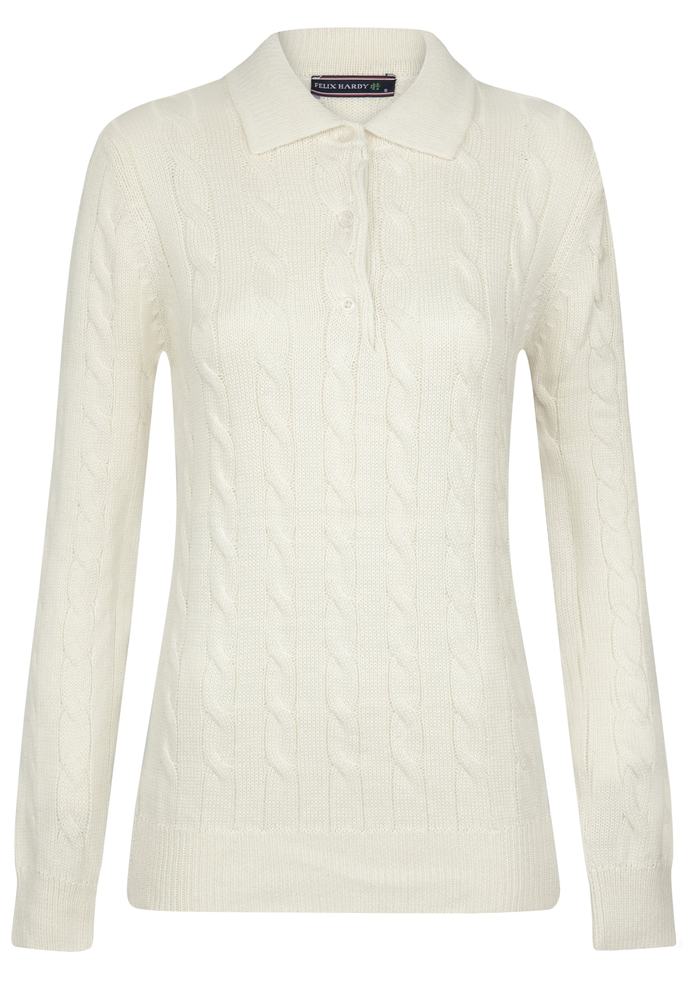 Pull-over Felix Hardy en blanc : devant