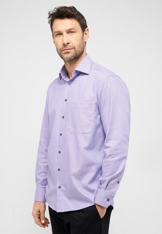 ETERNA Comfort fit Button Up Shirt in Purple: front