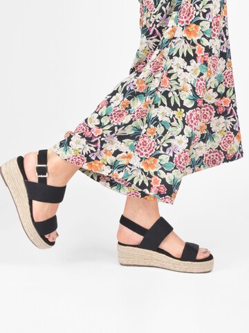 POSH by Poelman Strap sandal 'CETO' in Black