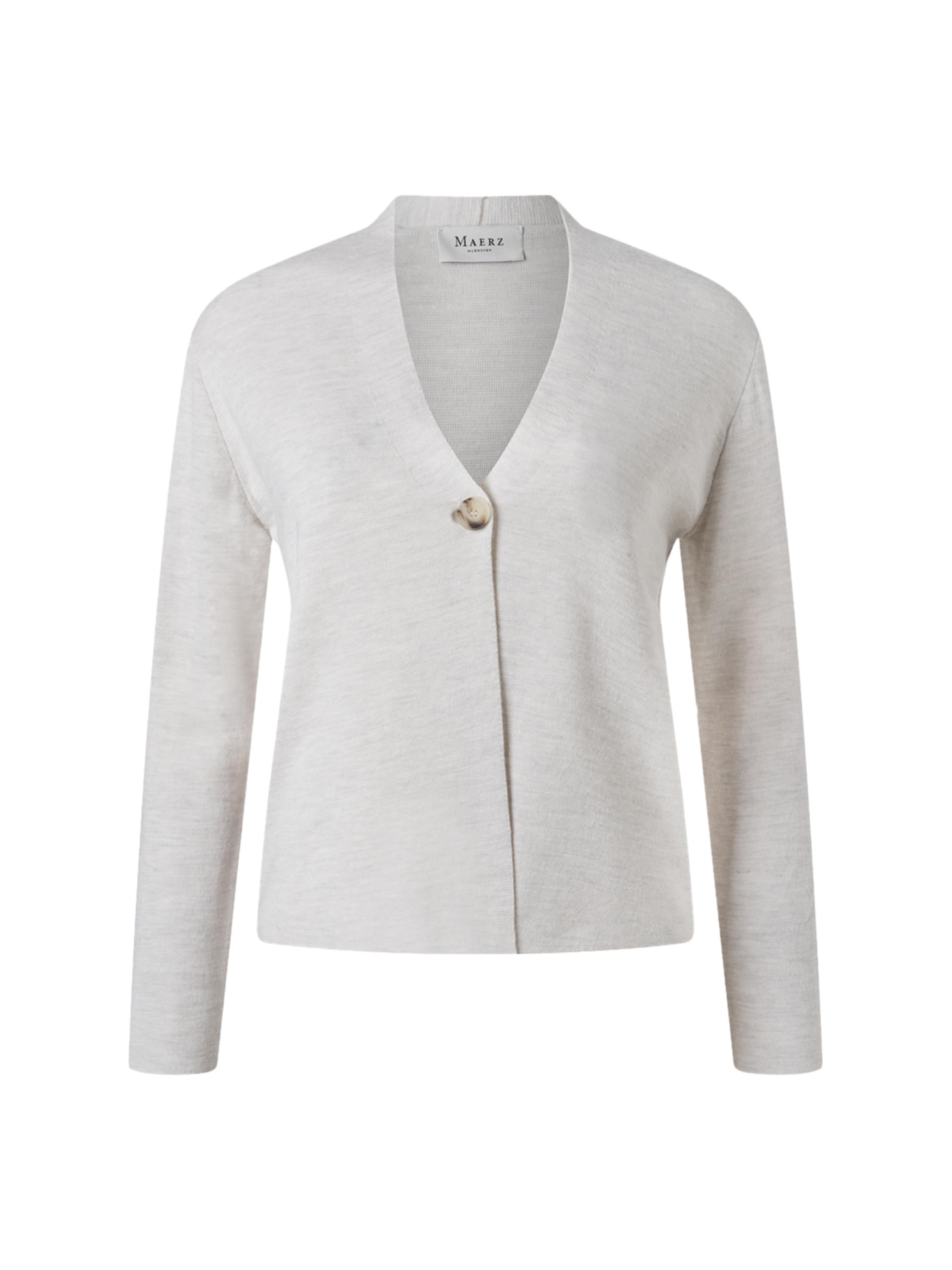 MAERZ Muenchen Strickjacke ' 215800 ' in Weiß: Vorderseite