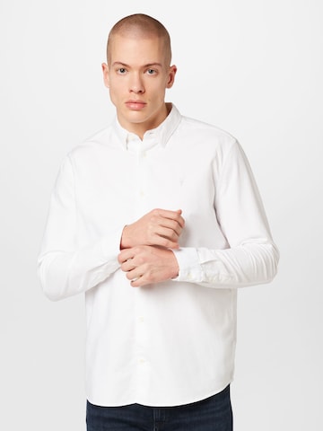 AllSaints Regular fit Button Up Shirt 'HERMOSA' in White: front