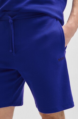 BOSS Loosefit Pyjamashorts in Blau