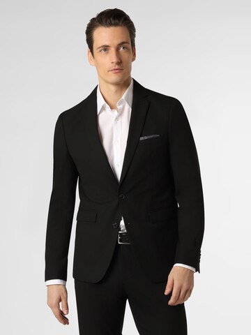 Finshley & Harding Slim fit Colbert 'Oakland' in Zwart: voorkant