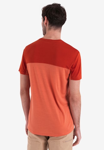 ICEBREAKER Performance Shirt 'Cool-Lite Sphere III' in Orange