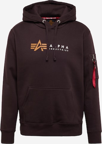 ALPHA INDUSTRIES Sweatshirt in Brown: front