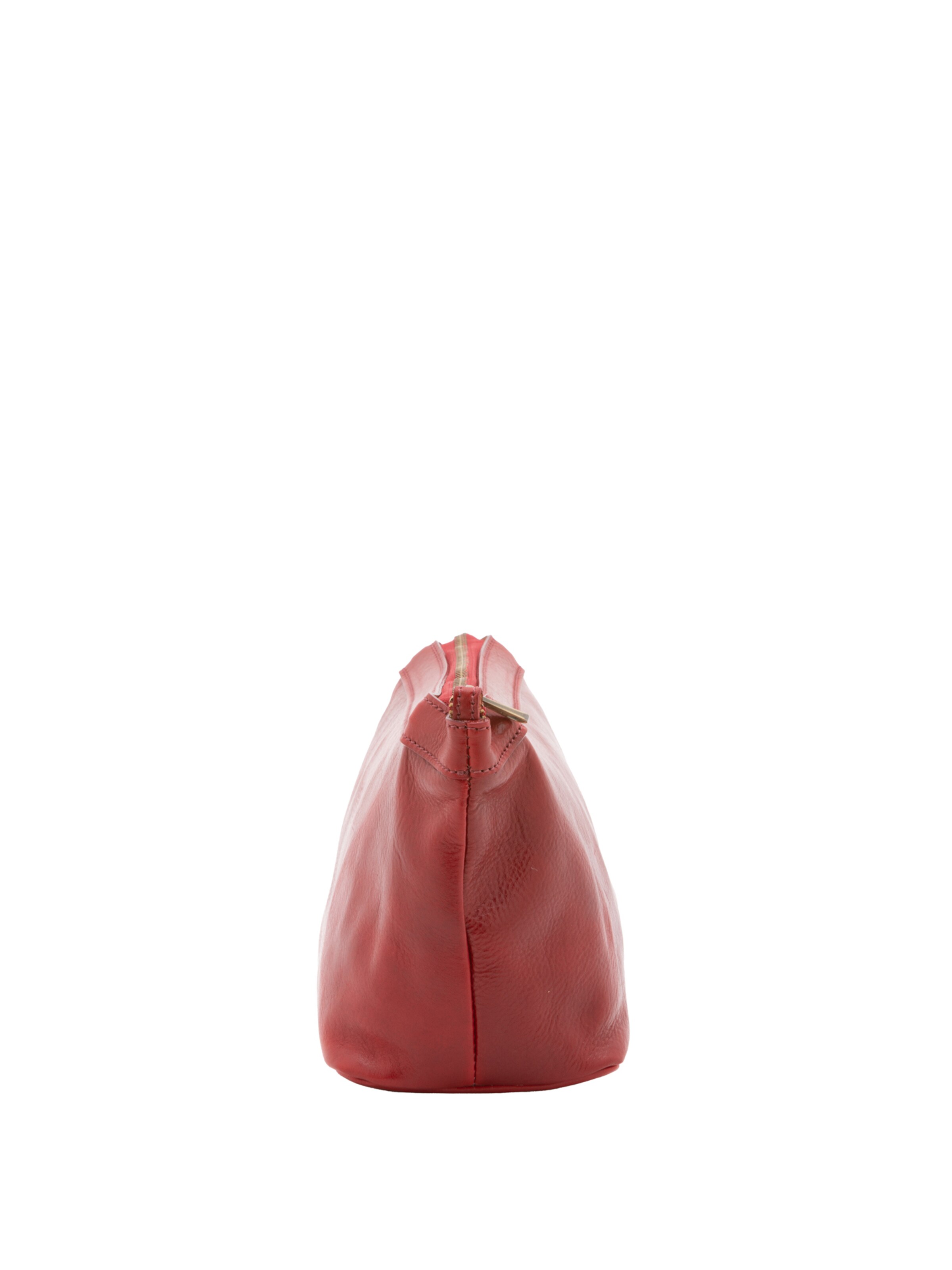 Pochette 'Pochette in vera pelle con zip - I Fratelli' di I Fratelli in rosso