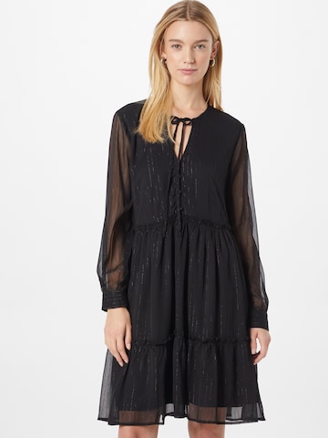 SISTERS POINT Shirt Dress 'ULIA' in Black: front