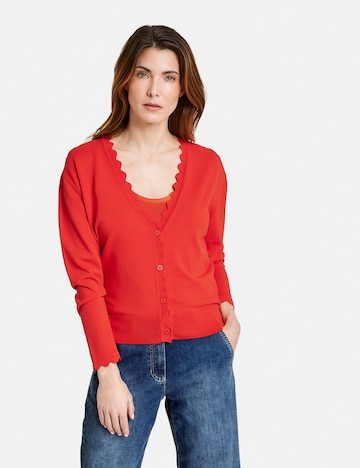 GERRY WEBER Knit Cardigan in Red: front
