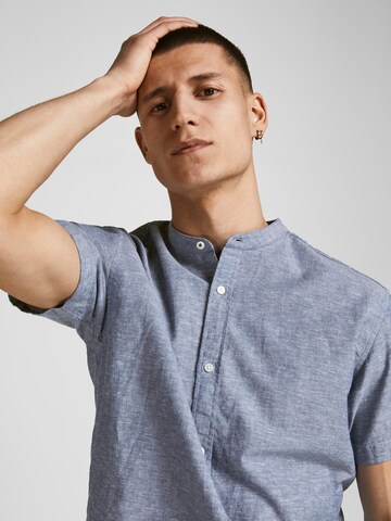 JACK & JONES Regular fit Button Up Shirt in Blue