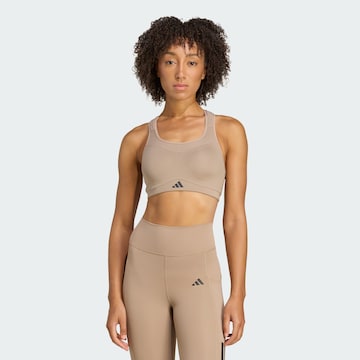 ADIDAS PERFORMANCE Bralette Sports bra 'TLRDIM' in Brown