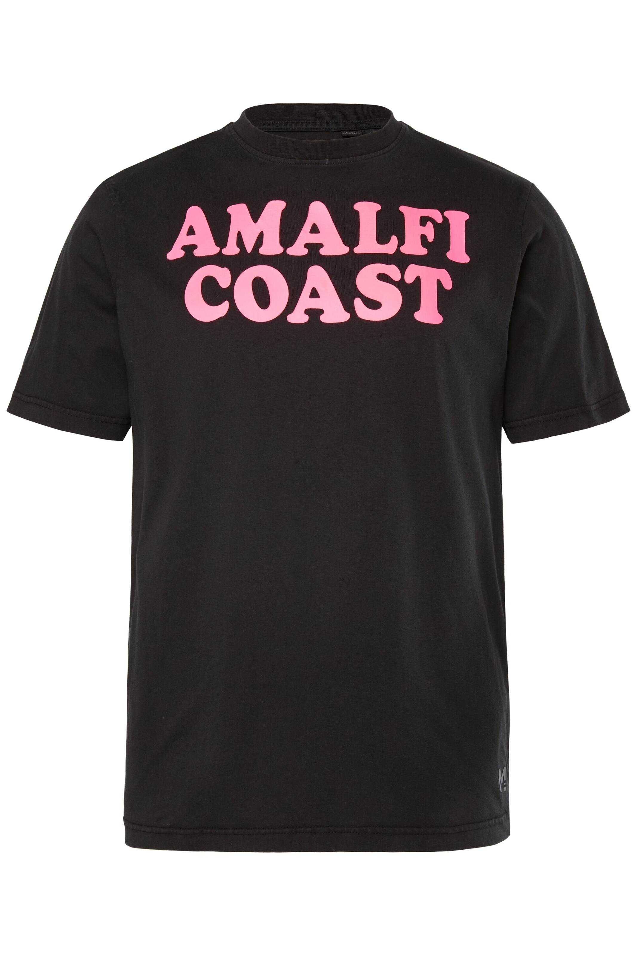 Men Plus Shirt in Black: front