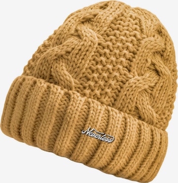 Neverless Beanie 'Model 36937' in Yellow: front