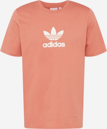 ADIDAS ORIGINALS Shirt 'Trefoil Series' in Orange: front