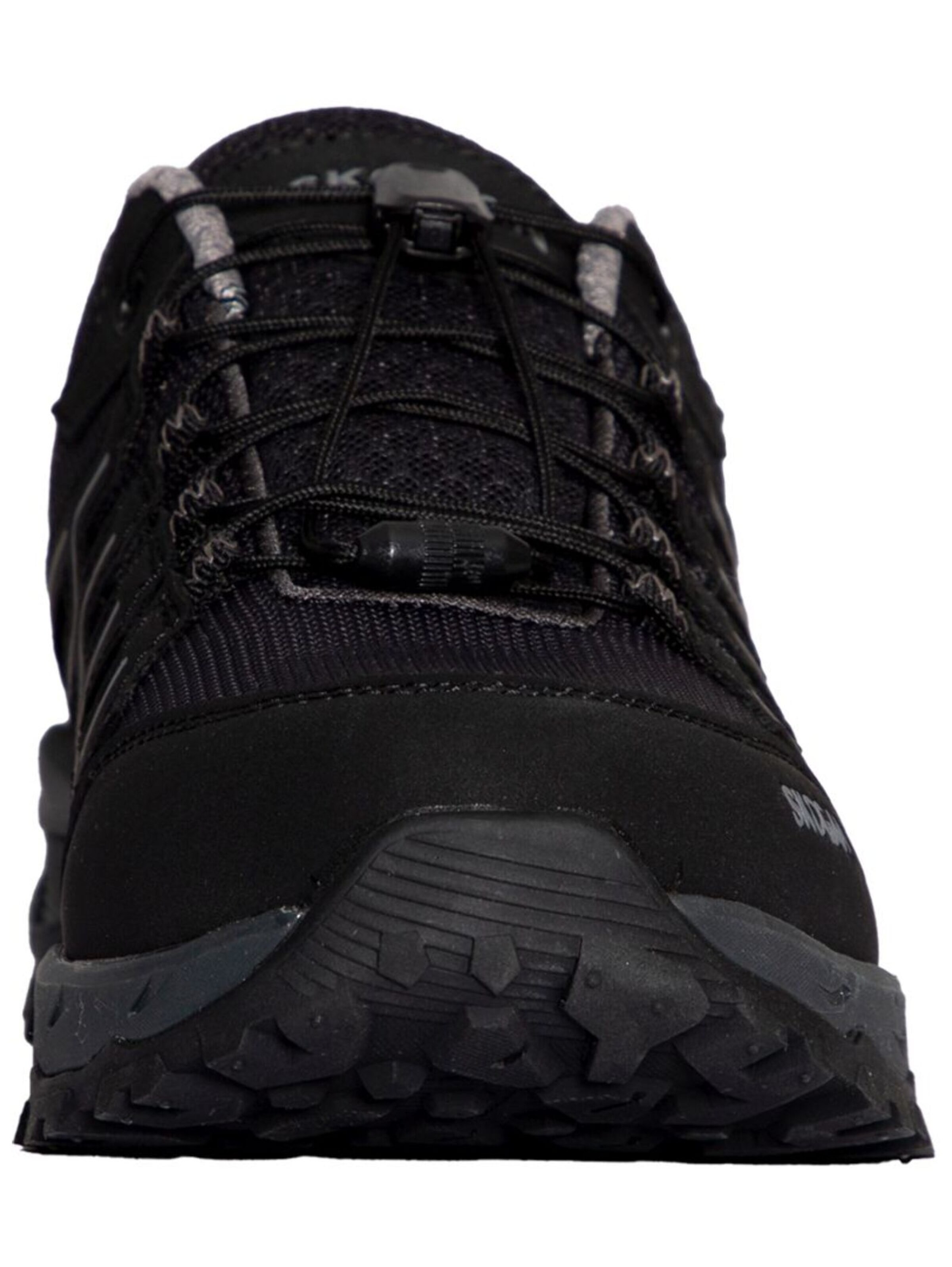 SKOGAN Platform trainers in Black: front