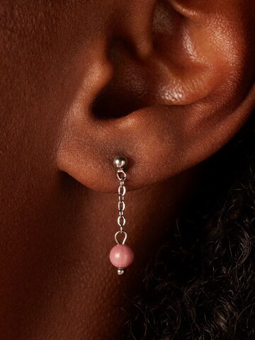 Boucles d'oreilles Lucardi en argent : devant