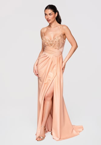 Robe de soirée Ombre en beige