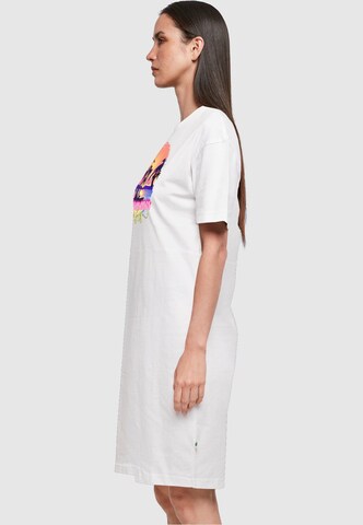Merchcode Kleid 'Summer Vibes Sunset' in Weiß